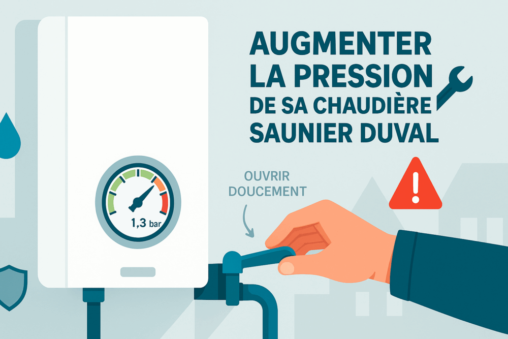 remise en pression Saunier Duval